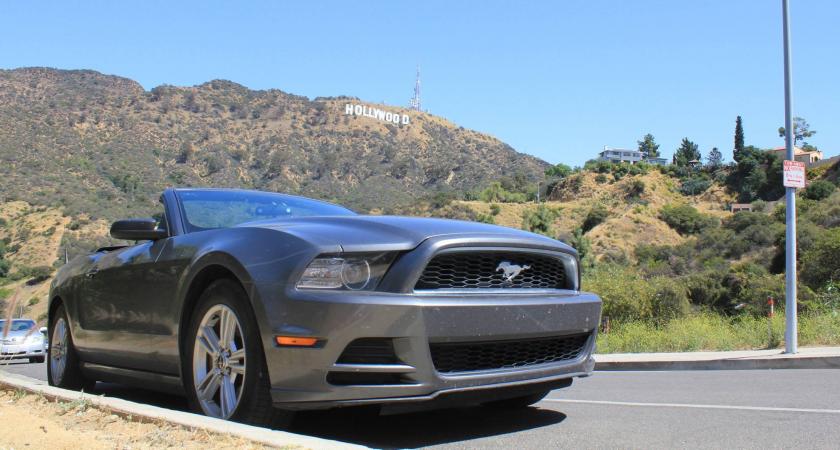 La ford mustang de notre road trop